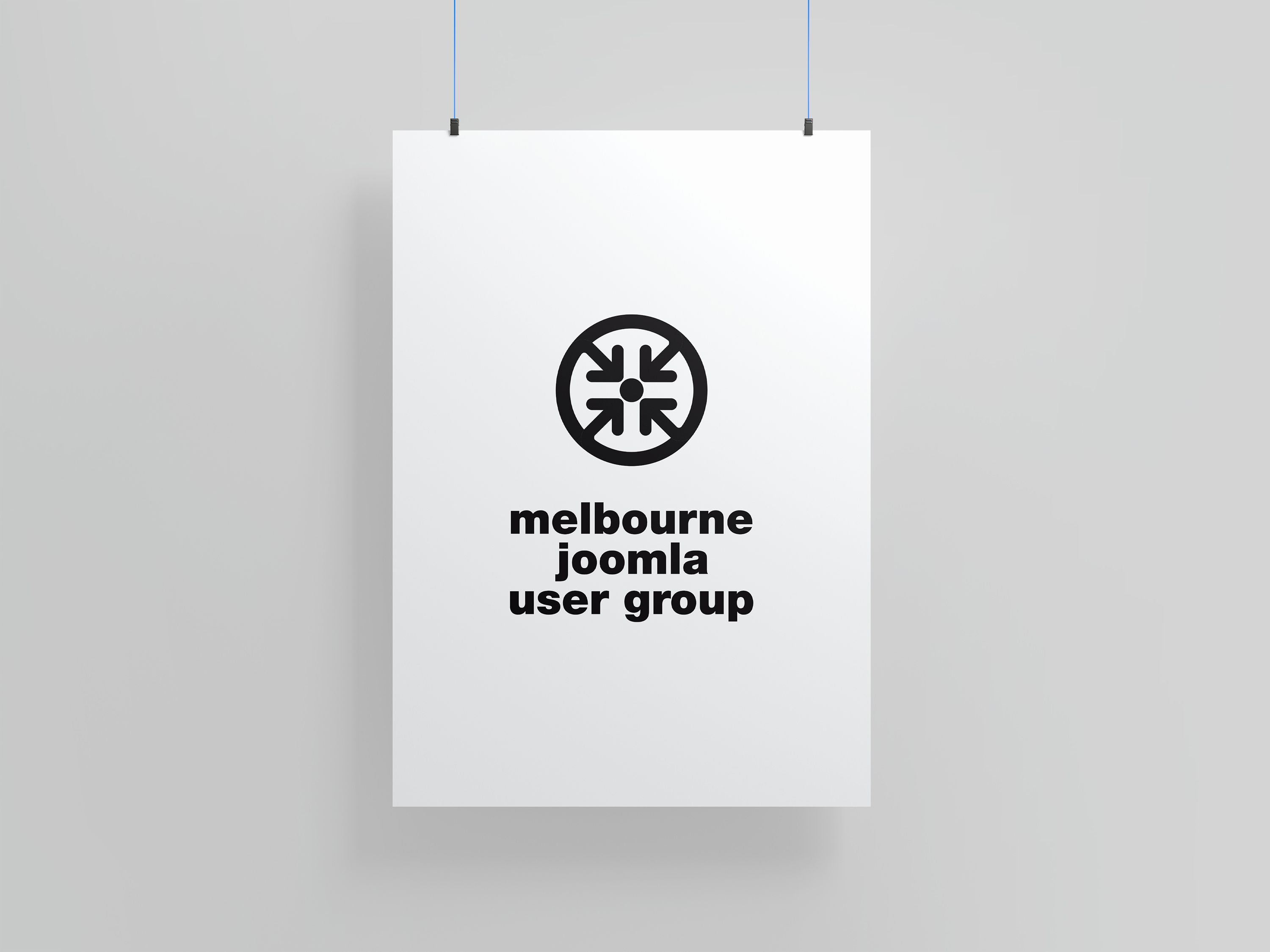 Melbourne Joomla User Group black logo version