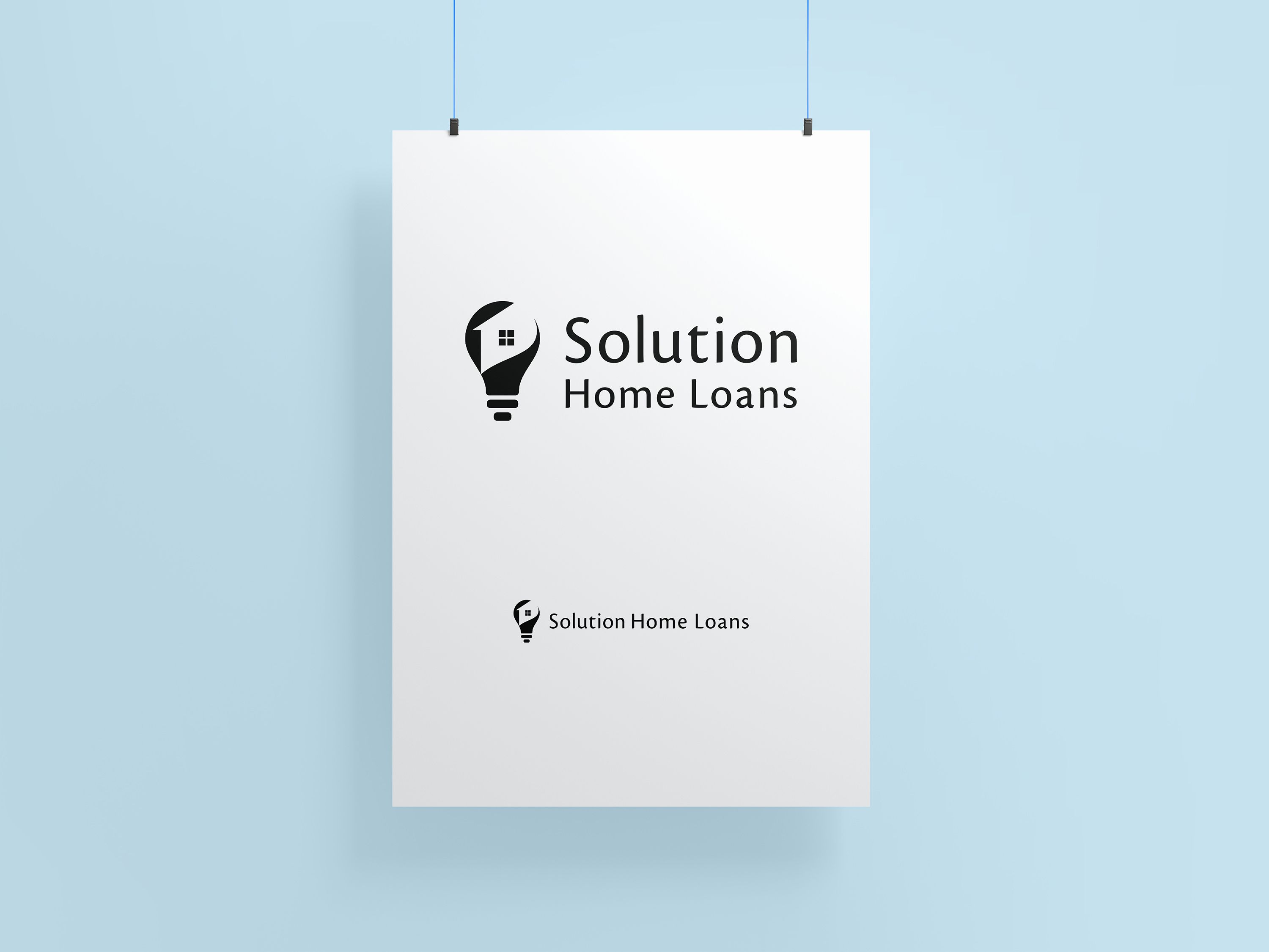 Solution Home Loans black logo version