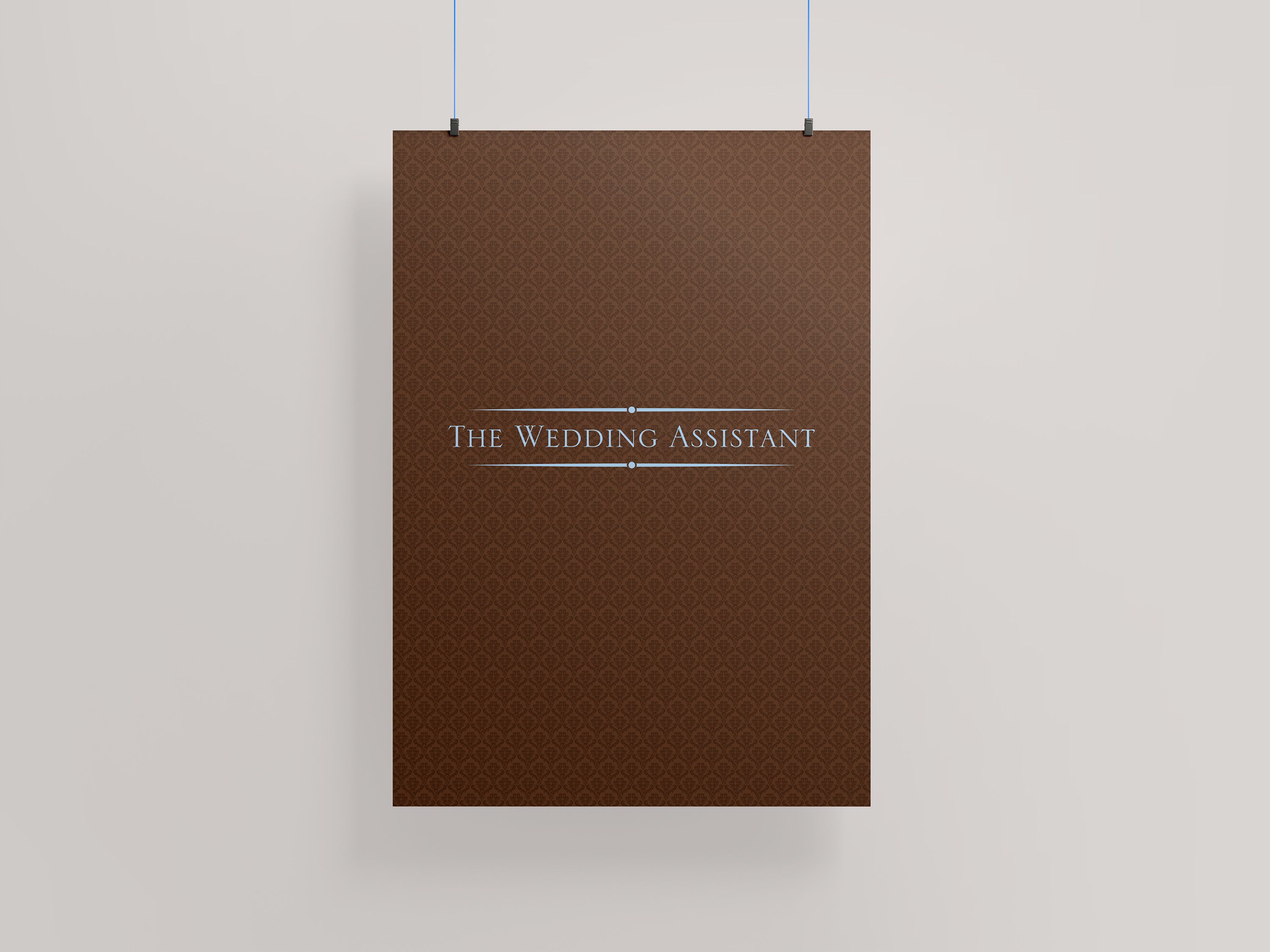 The Wedding Assistant colour logo version on textured background