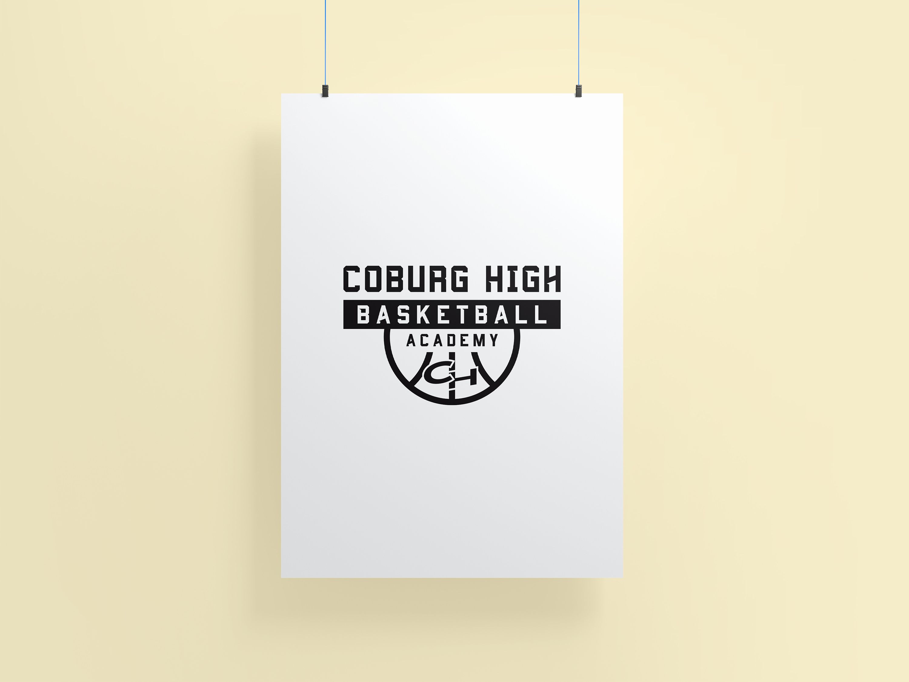 Coburg High Basketball Academy Black logo version