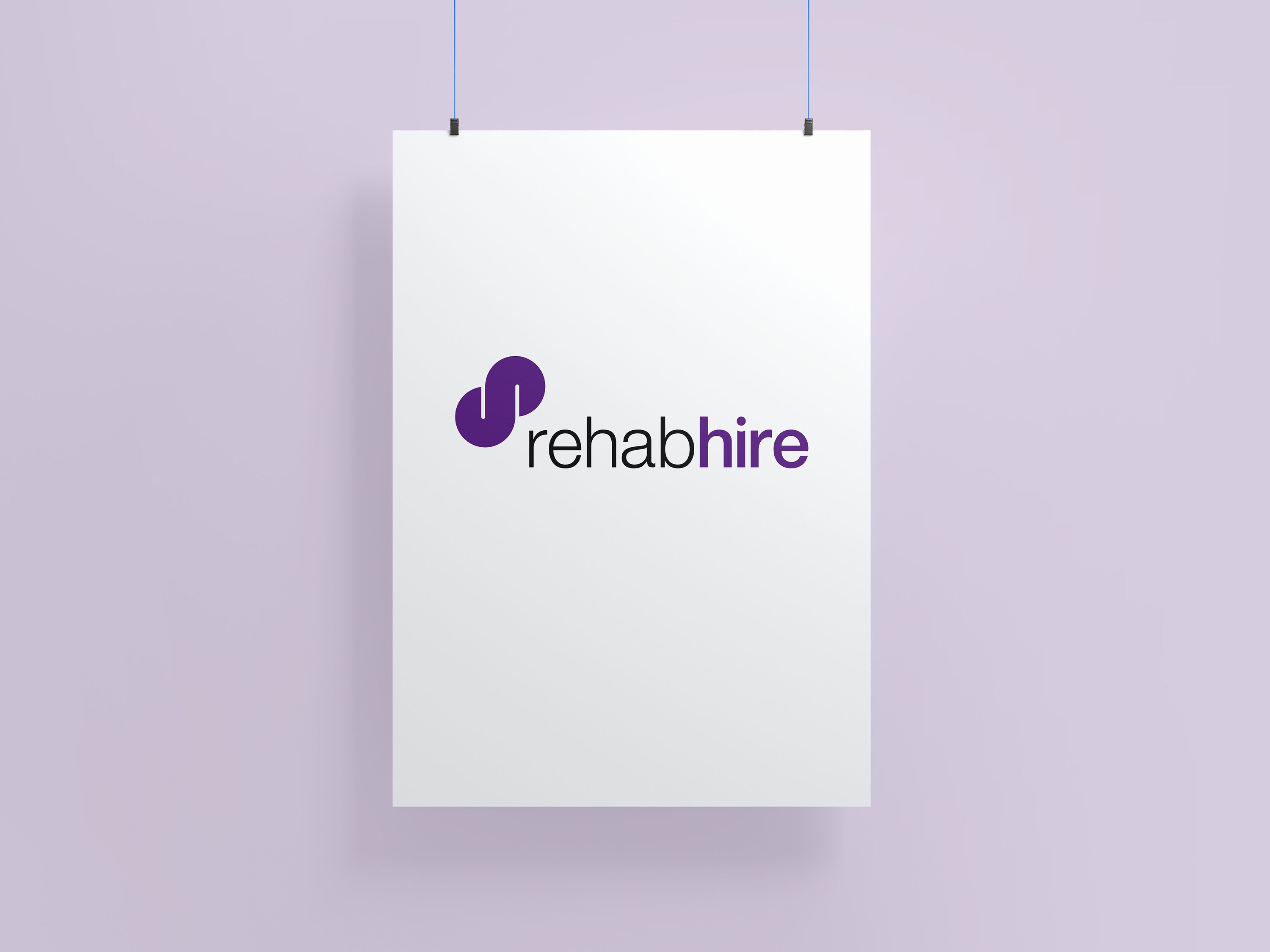 Rehab Hire colour logo version