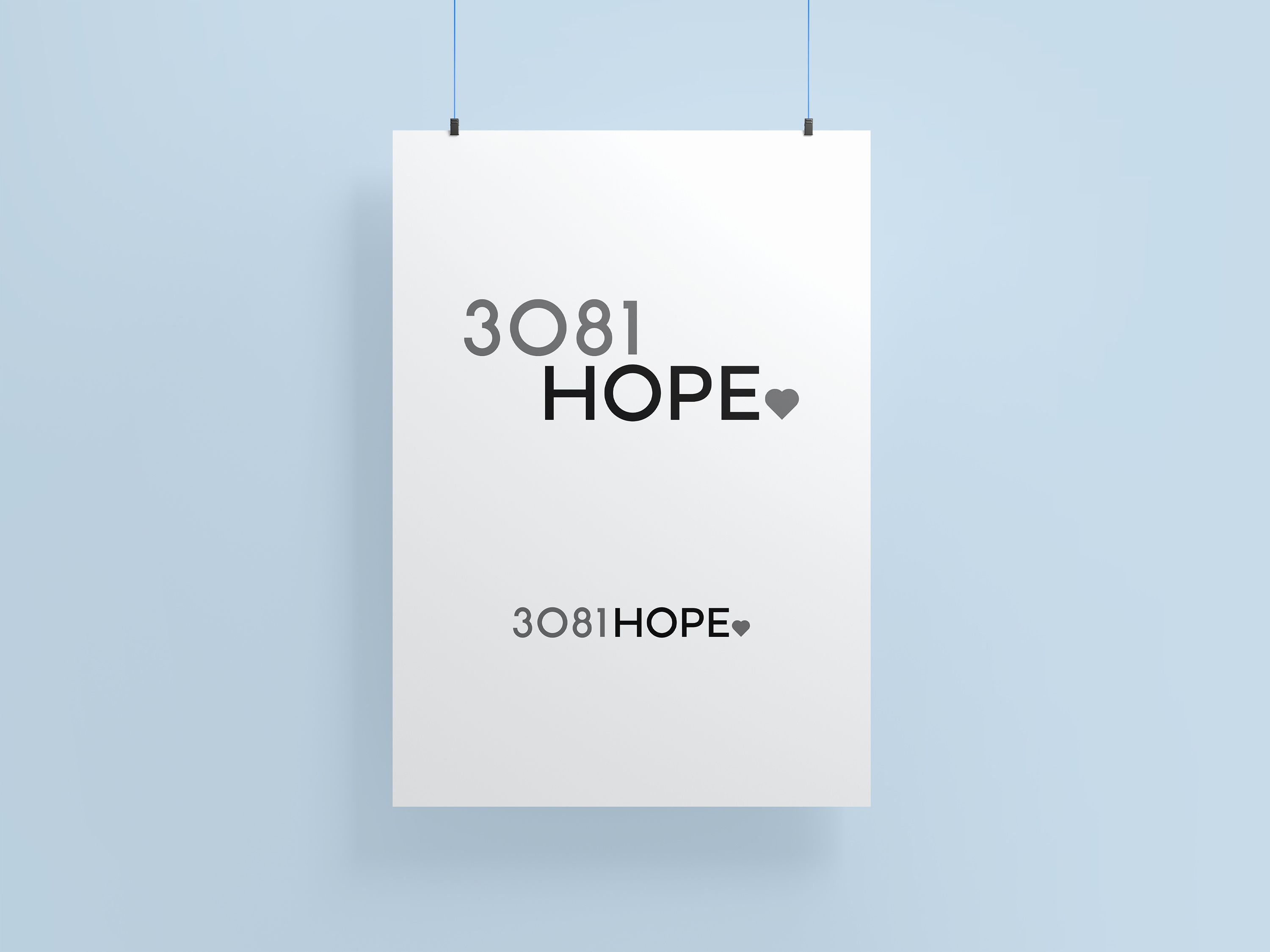 3081 Hope Black logo version