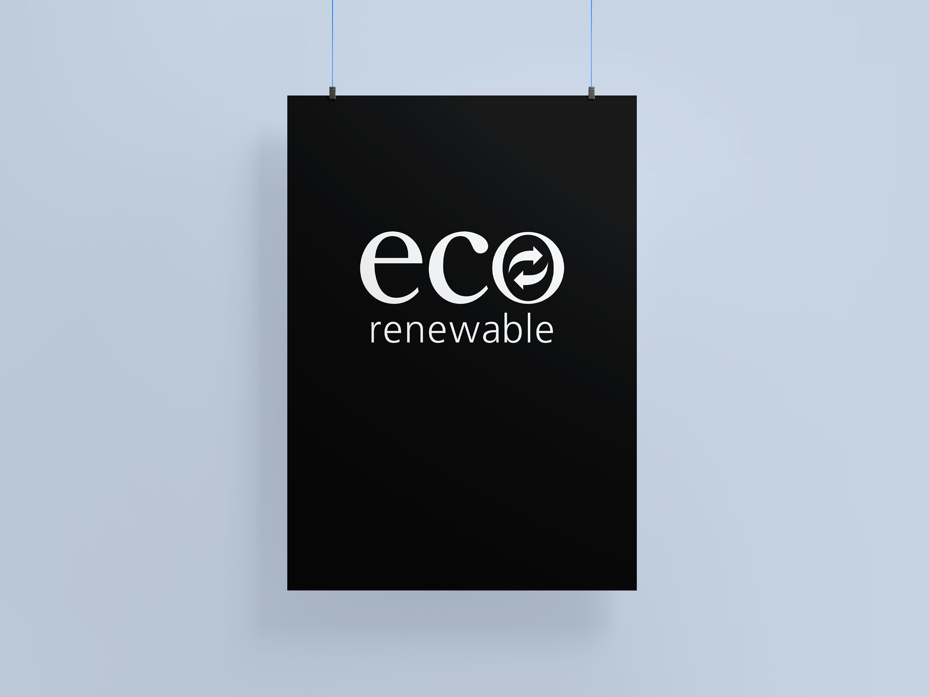 Eco Renewable white logo version