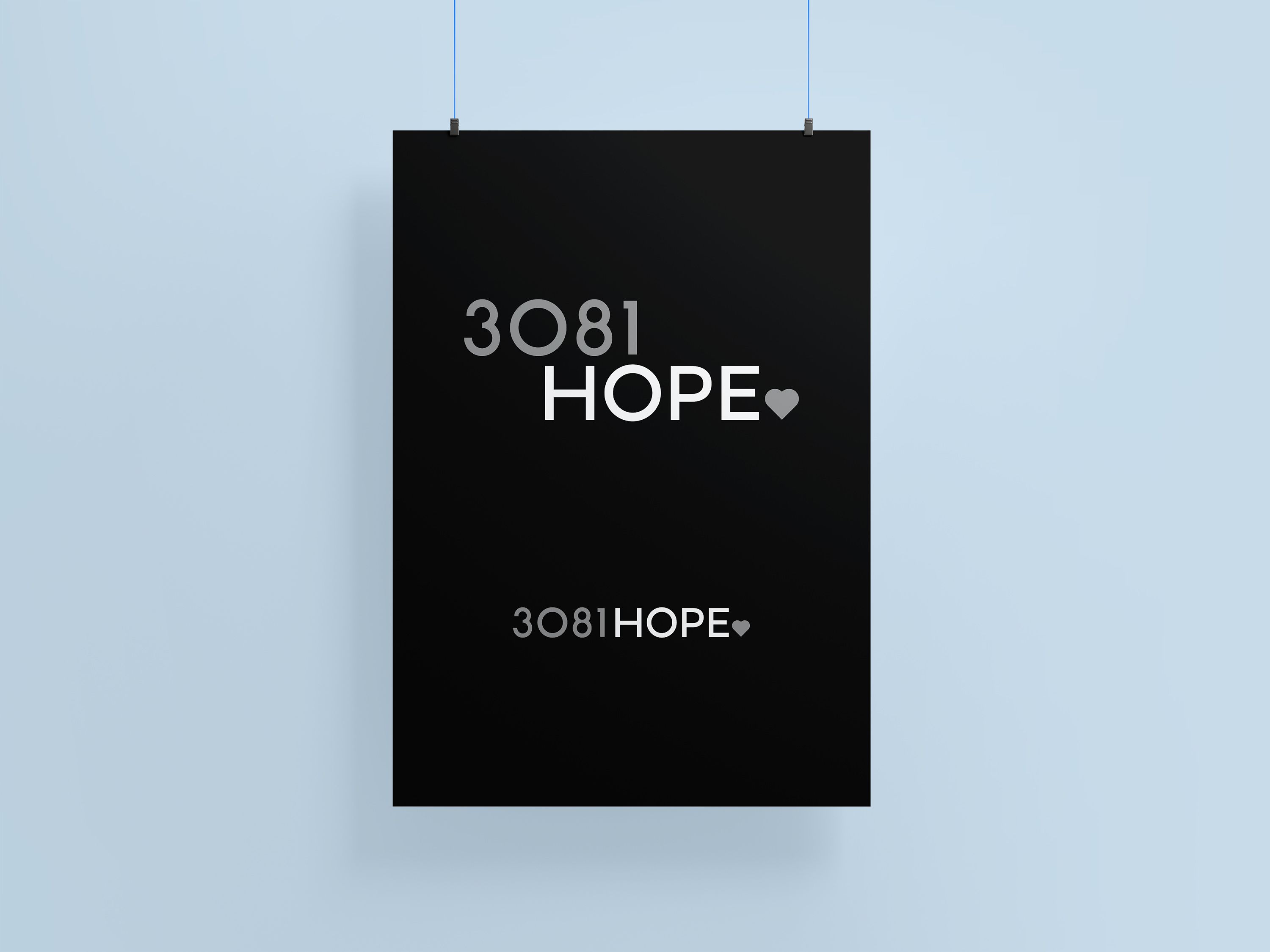 3081 Hope Black logo version