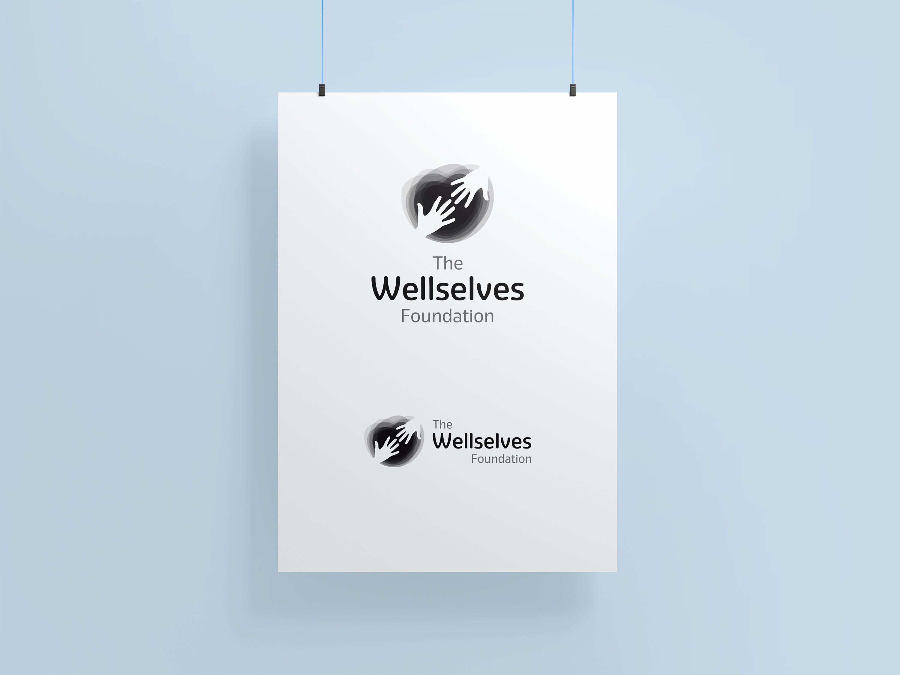 The Wellselves Foundation black logo version