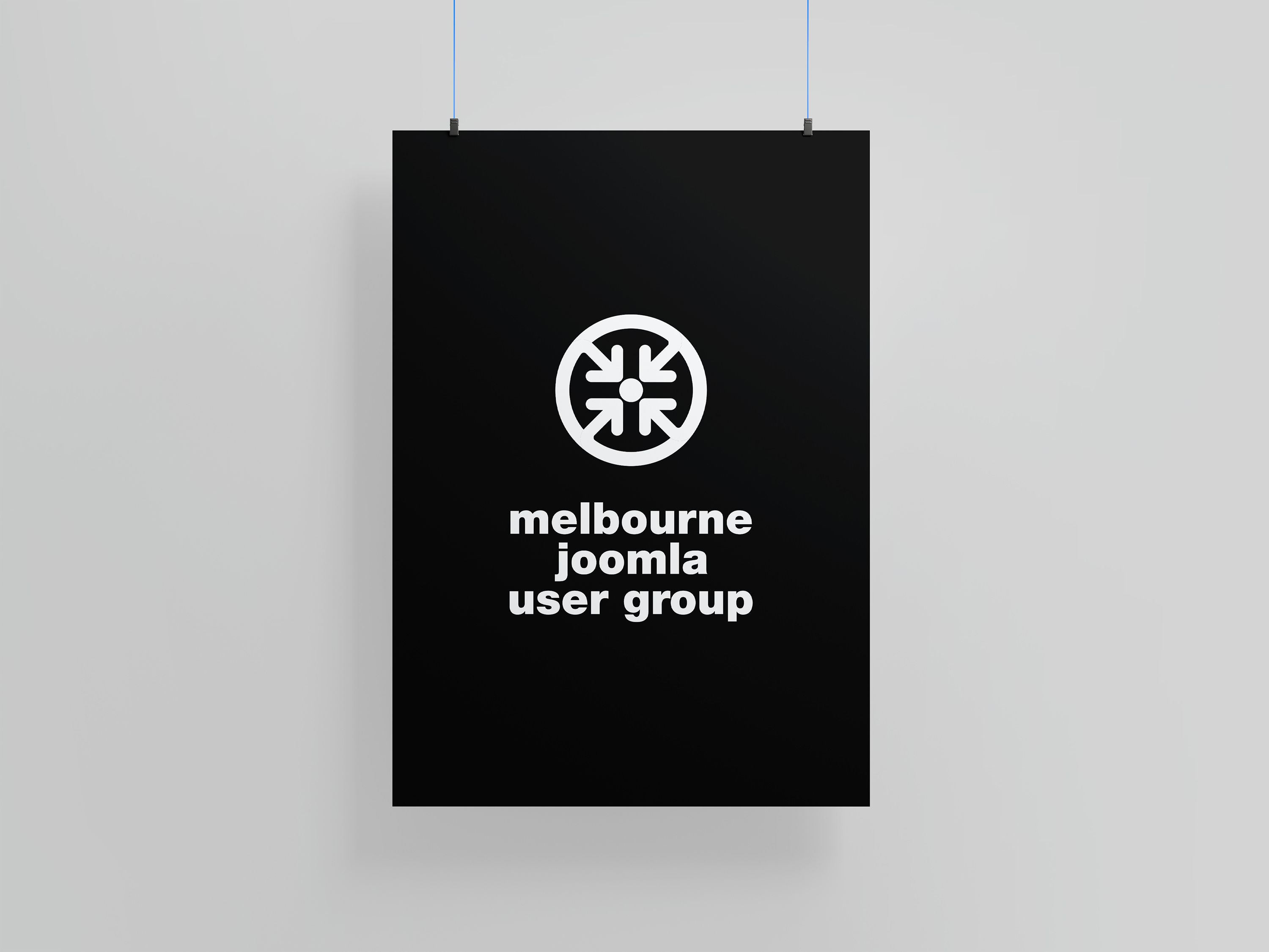 Melbourne Joomla User Group white logo version